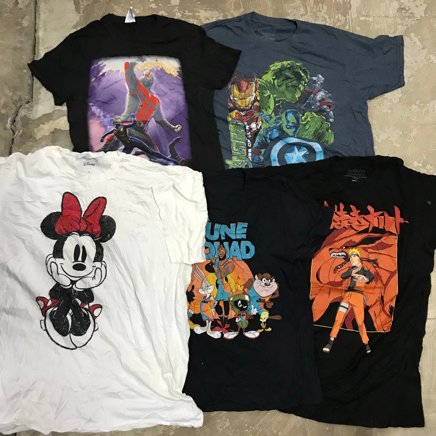 [現物] キャラクター/アニメTシャツ 20pcs D0625001