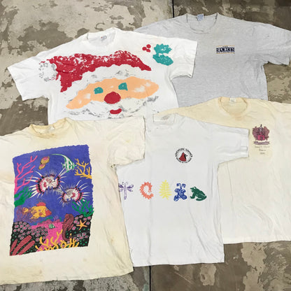 [現物] 90s 白系Tシャツ(シミあり) 20pcs D0622002