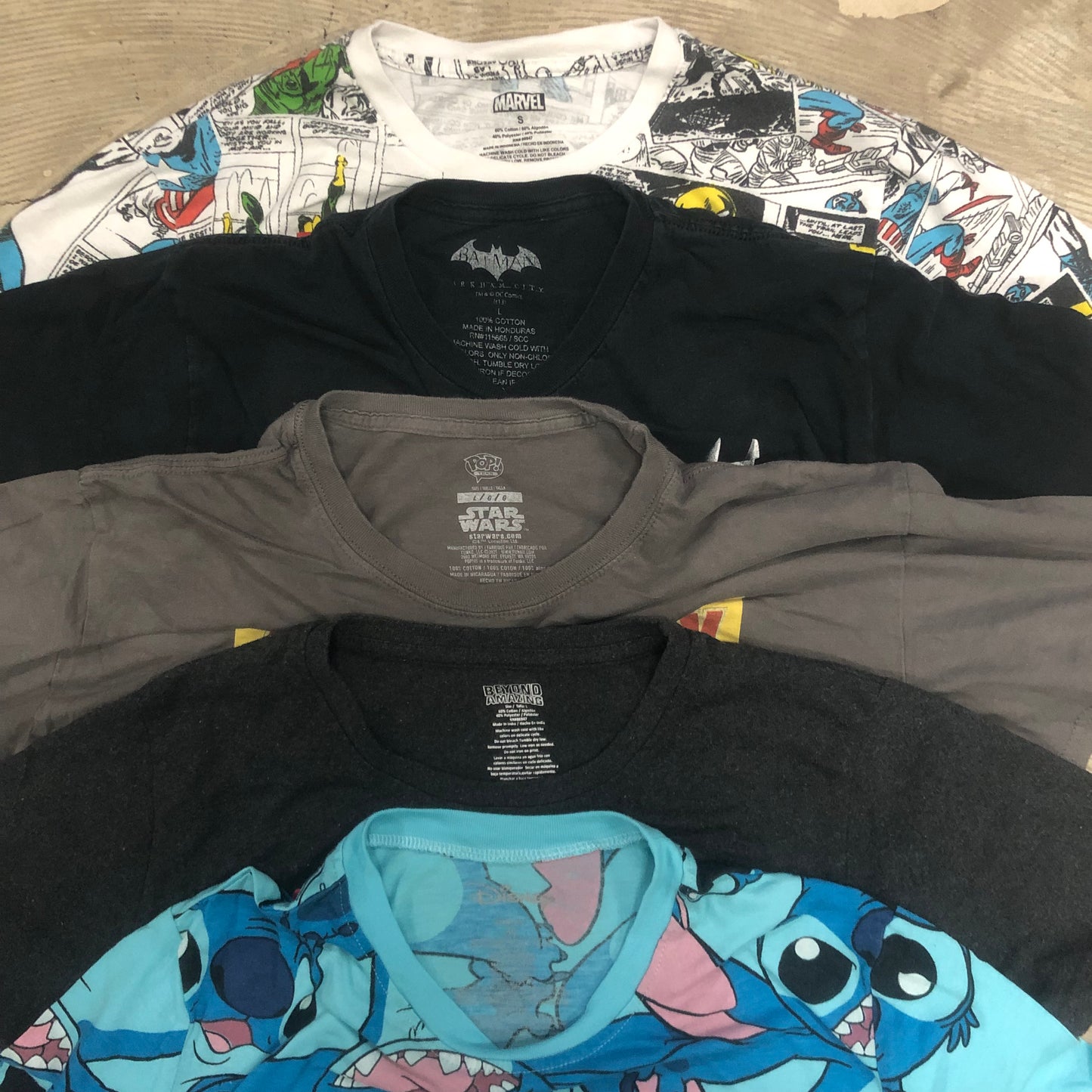 [現物] 00s アメコミ/キャラクターTシャツ 20pcs E0706005