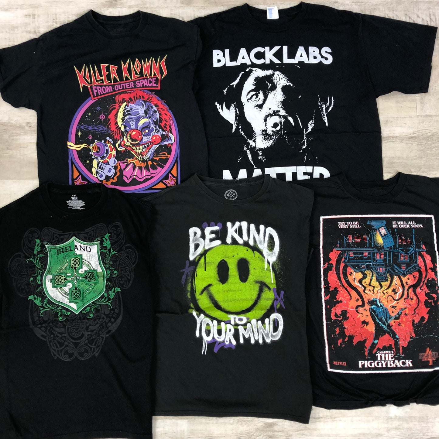 [現物] US ブラックTシャツ 20pcs G0814003