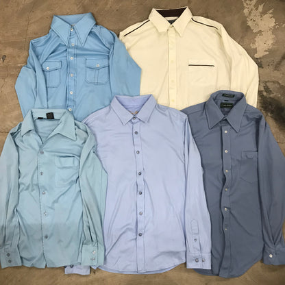 [現物] 長袖シャツ/シルク/ポリ/レーヨン 20pcs H0728001