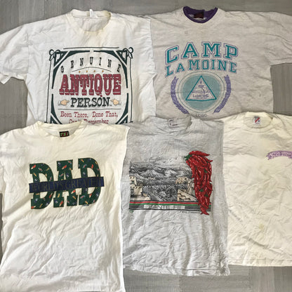 [現物] 90s 白Tシャツ(シミあり) 20pcs H0813005