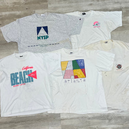 [現物] 90s 白Tシャツ(シミあり) 20pcs C0716001