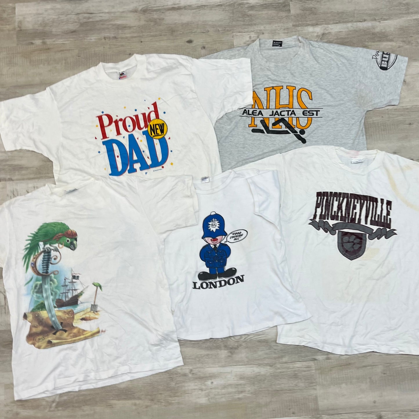 [現物] 90s 白Tシャツ(シミあり) 20pcs C0713001