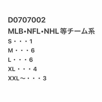 [現物] MLB/NFL/NHL等チーム系 20pcs D0707002