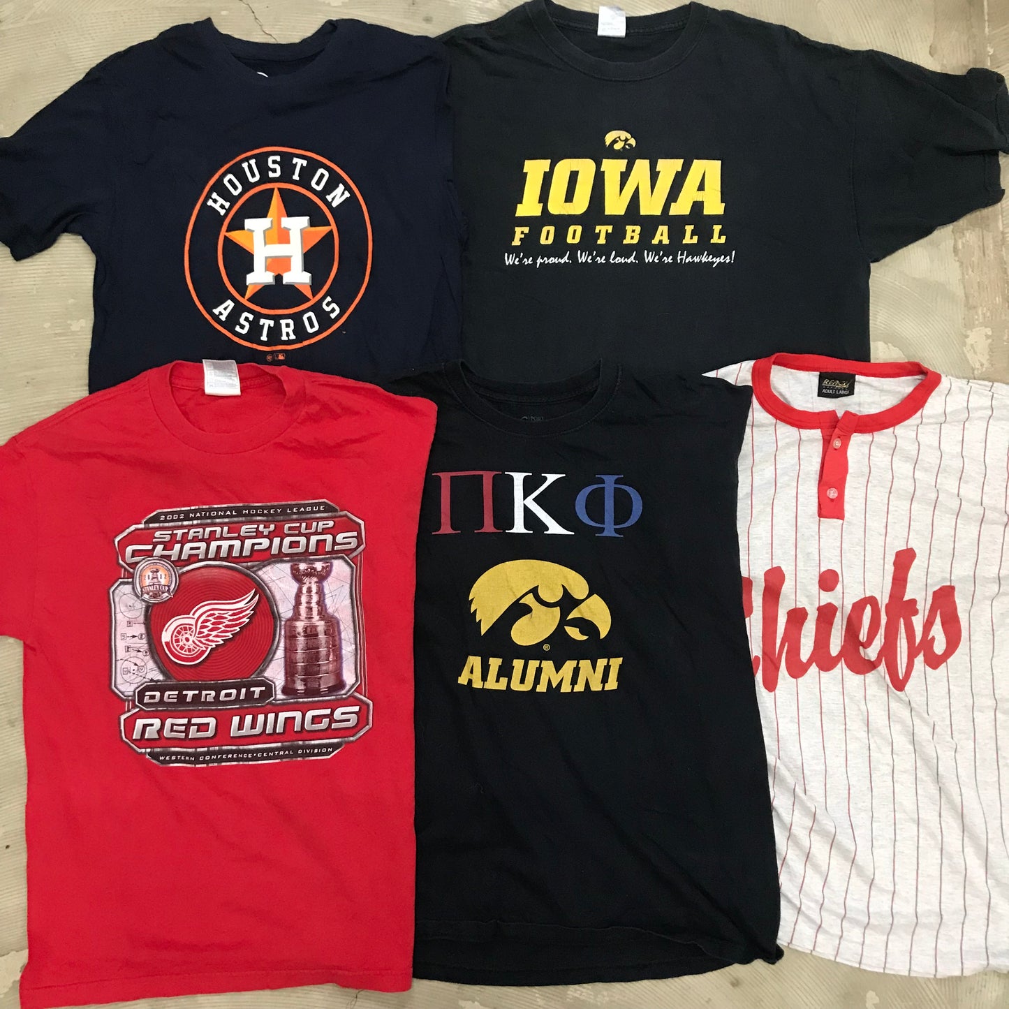 [現物] チームカレッジ系Tシャツ 20pcs D0716001