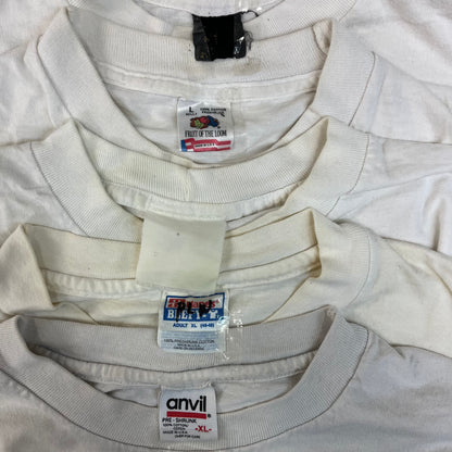 [現物] 90s 白Tシャツ(シミあり) 20pcs C0713004