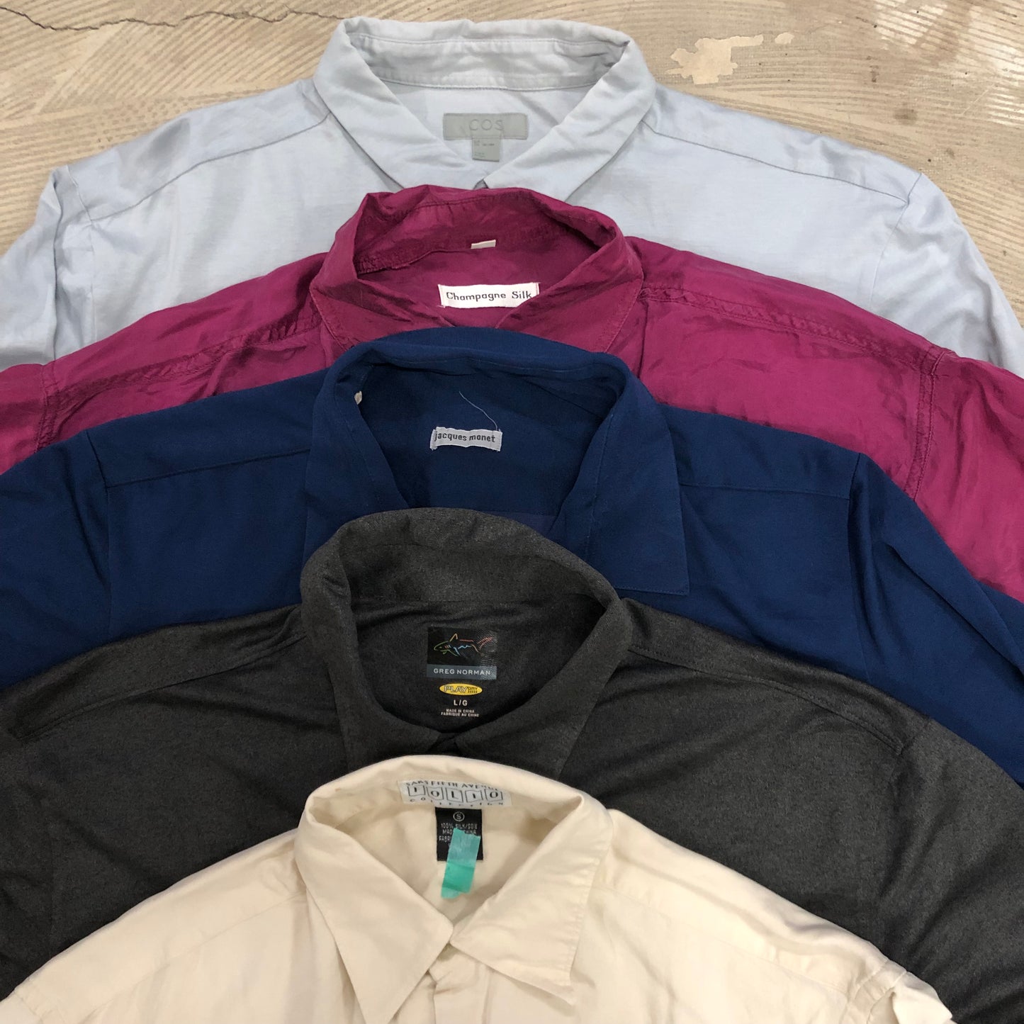 [現物] 長袖ポリシャツ/テロシャツ 20pcs E0713003