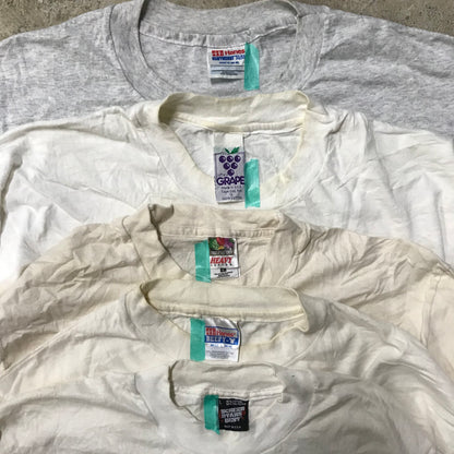 [現物] 90s 白Tシャツ(シミあり) 20pcs D0713005