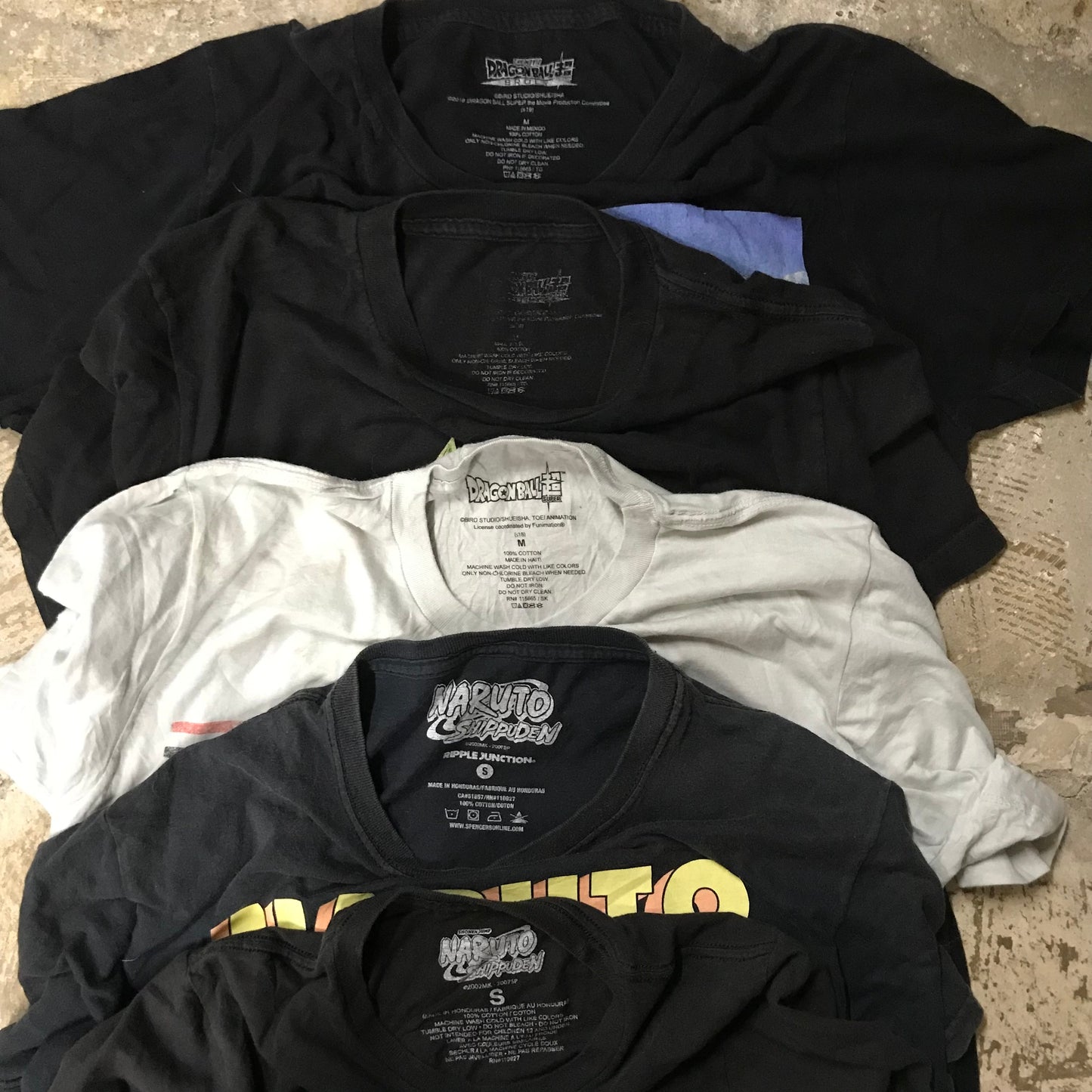 [現物] ジャパニーズアニメTシャツ 20pcs D0706004