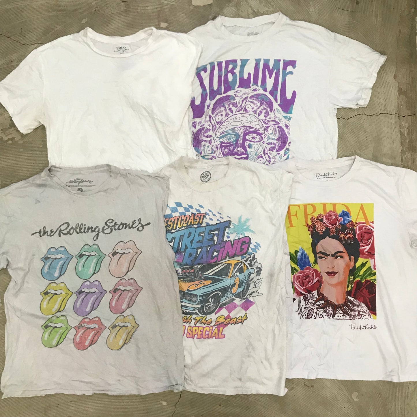 [現物] 00s 白Tシャツ(シミあり) 20pcs D0716003