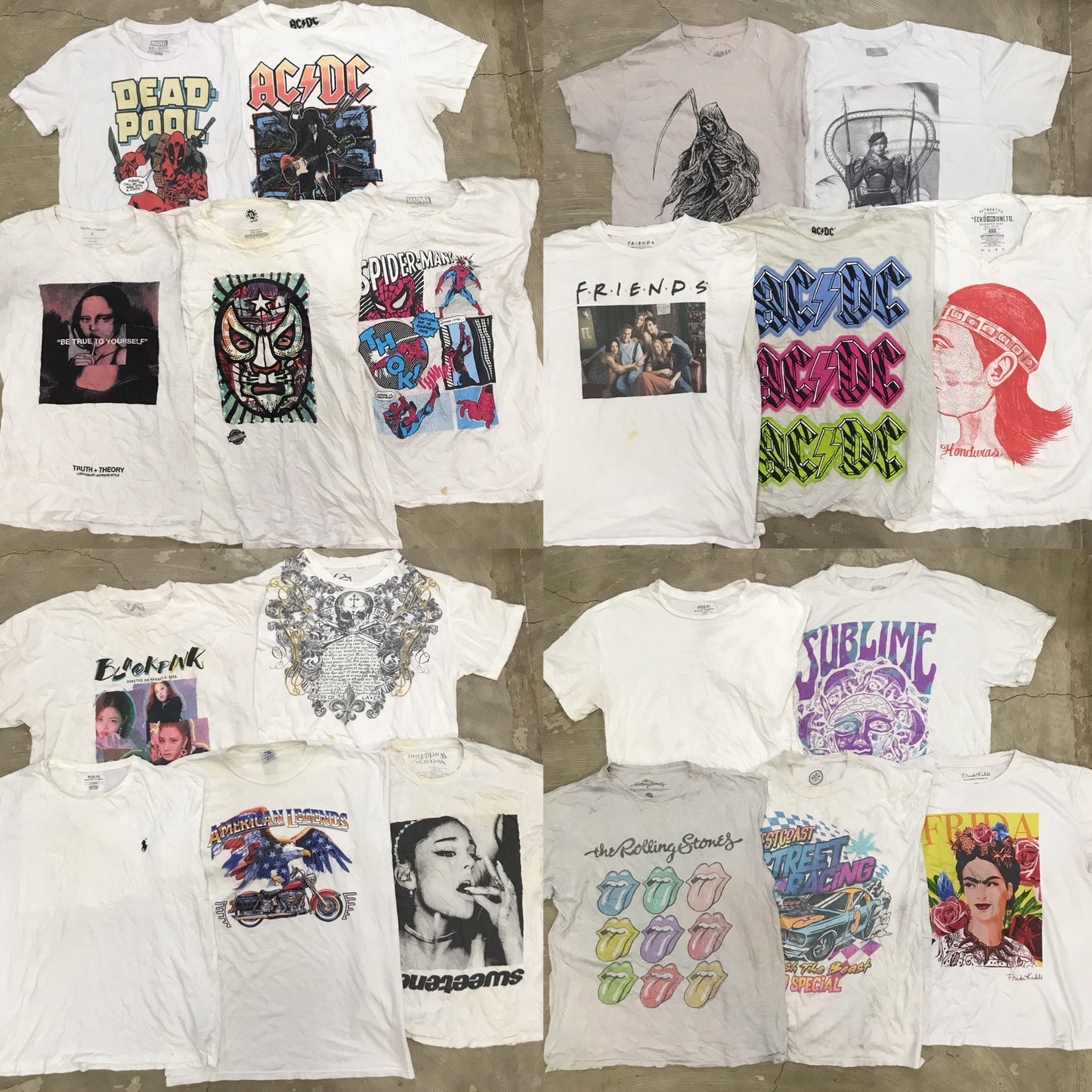 [現物] 00s 白Tシャツ(シミあり) 20pcs D0716003