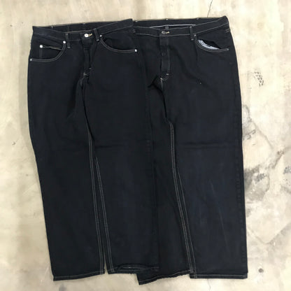 [現物] 黒染めデニムパンツ/ラングラー/ラスラー/ノーティカ 10pcs H0727004