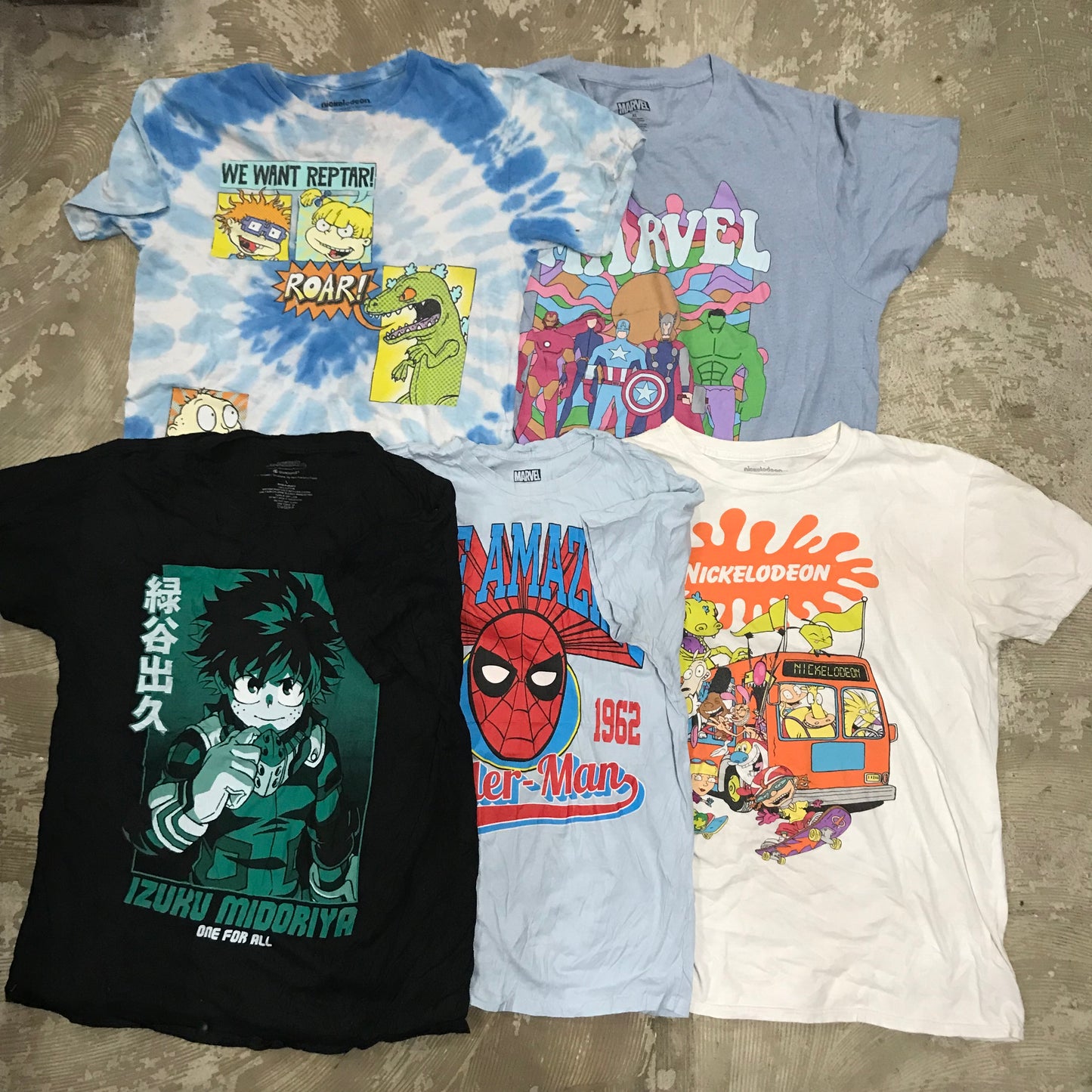 [現物] キャラクター/アニメTシャツ 20pcs D0625001