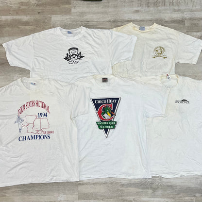 [現物] 90s 白Tシャツ(シミあり) 20pcs C0716001