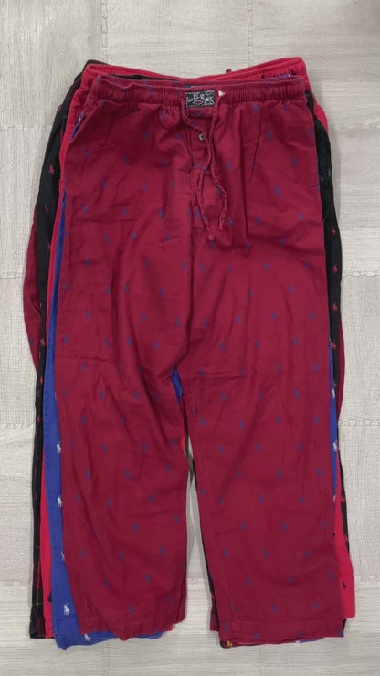 [現物] ラルフローレンパジャマパンツ(総柄) 10pcs L0811002