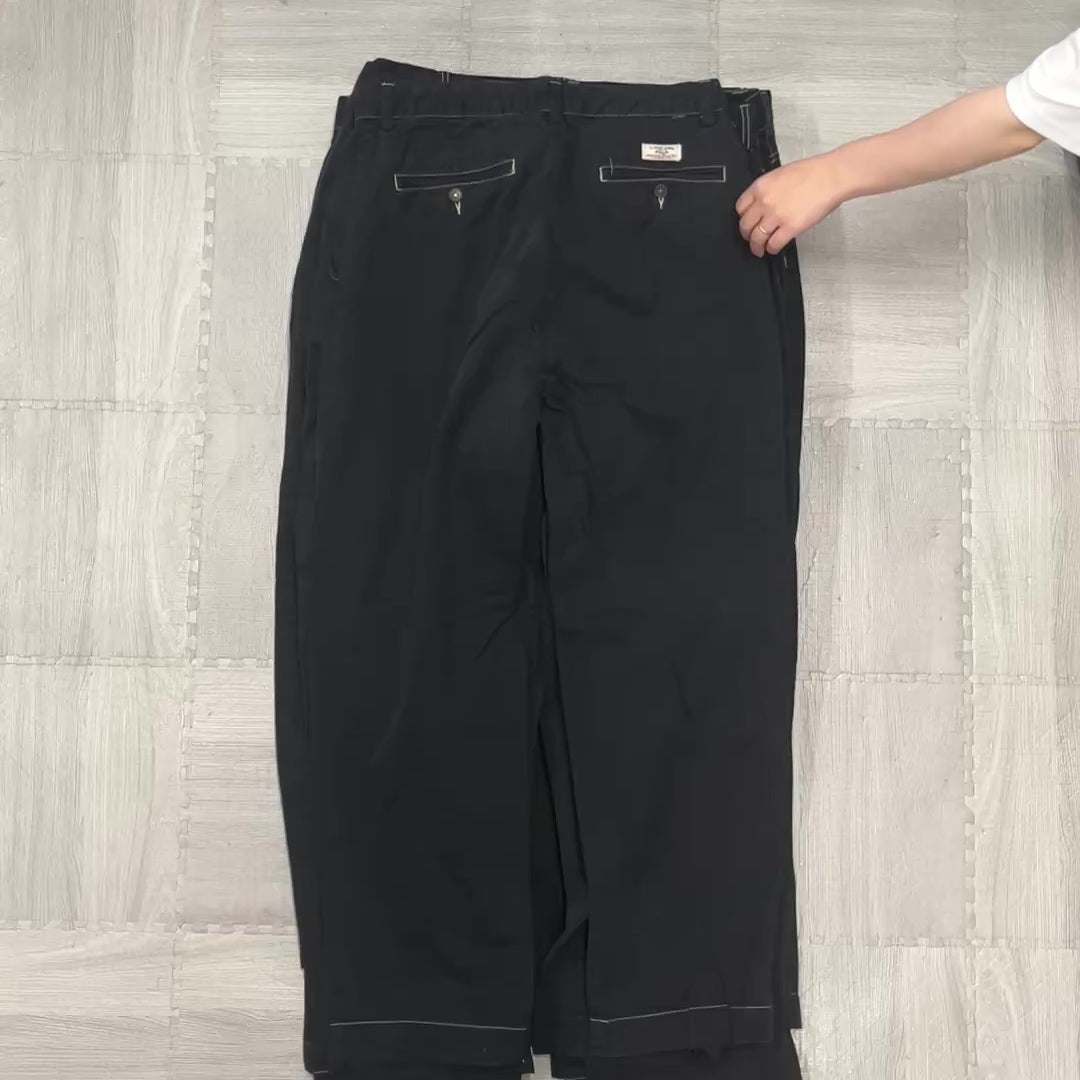 [現物] ラルフローレン コットンパンツ 黒染め 10pcs G1011001
