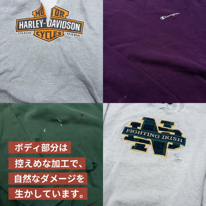 Remade boro sweatshirt &amp; hoodie