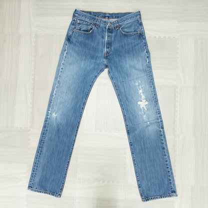 古着卸 現物まとめ売り 洗濯済み 00s Levi’s リーバイス ダメージジーンズ  デニムパンツ 12本 セット(M-XL)