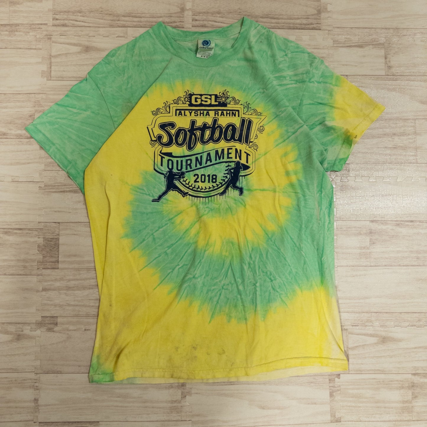 古着卸 現物まとめ売り 洗濯済み タイダイ 半袖Ｔシャツ 12枚セット(S-XXL)