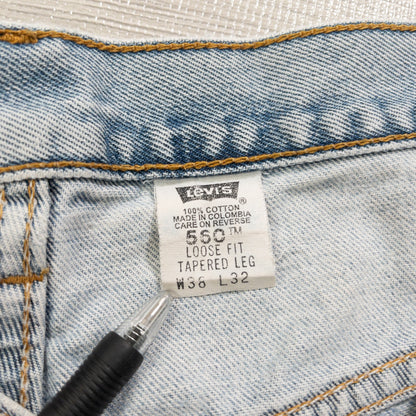 古着卸 現物まとめ売り 洗濯済み 90s リーバイス550 ダメージ デニムパンツ  5本セット (W36-W38)