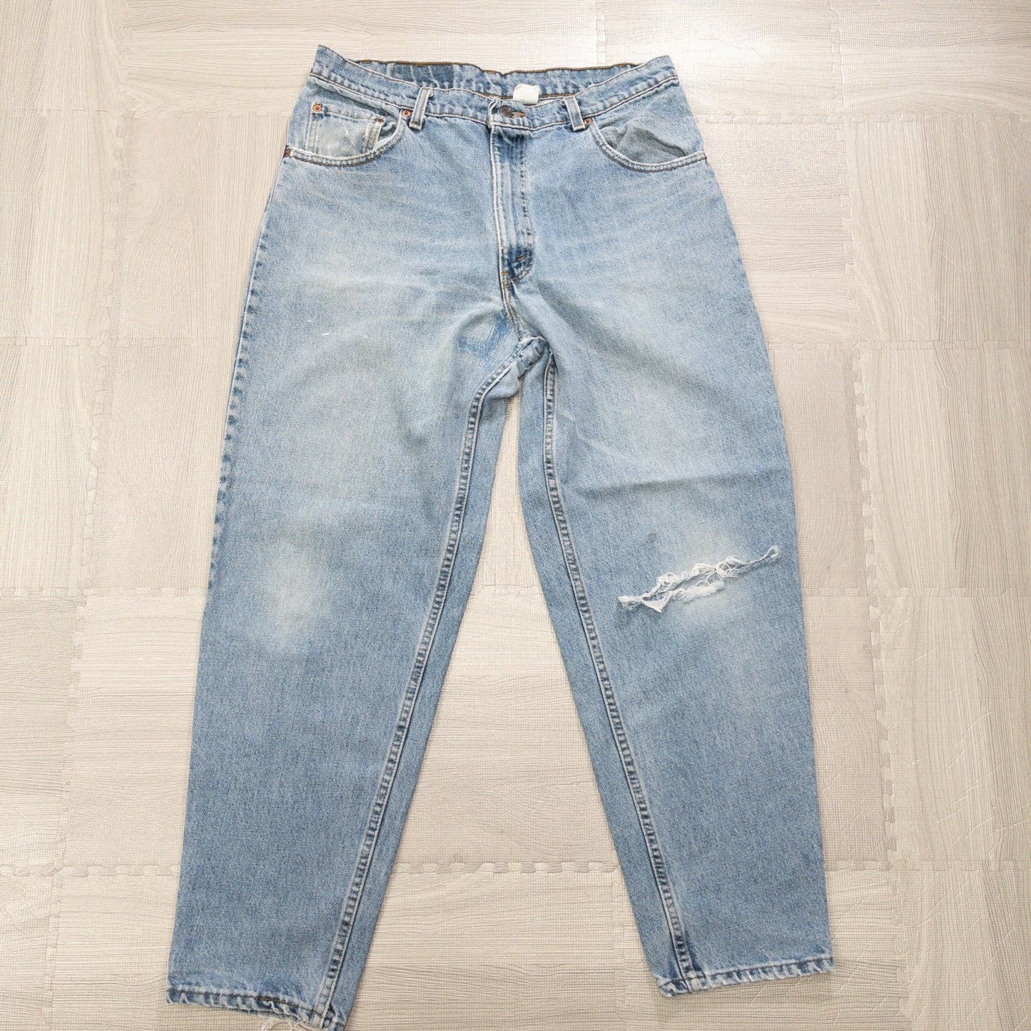 古着卸 現物まとめ売り 洗濯済み 90s リーバイス550 ダメージ デニムパンツ  5本セット (W36-W38)