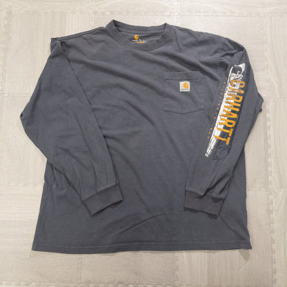 Used Carhartt Long Sleeve T-Shirts (M-XXL) - Set of 12 - Bulk Sale, Washed 