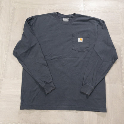 Used Carhartt Long Sleeve T-Shirts (M-XXL) - Set of 12 - Bulk Sale, Washed 