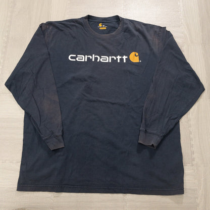 Used Carhartt Long Sleeve T-Shirts (M-XXL) - Set of 12 - Bulk Sale, Washed 