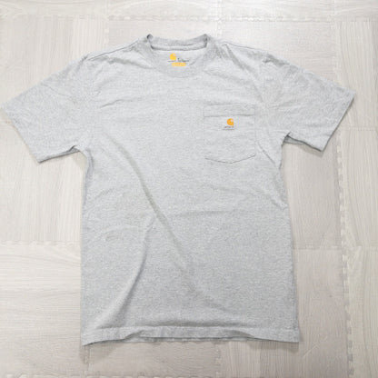 Used Carhartt T-shirts, 12-pack (S-XXL), pre-washed, bulk sale. 