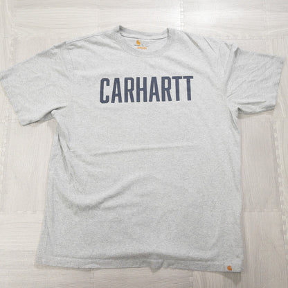 Used Carhartt T-shirts, 12-pack (S-XXL), pre-washed, bulk sale. 