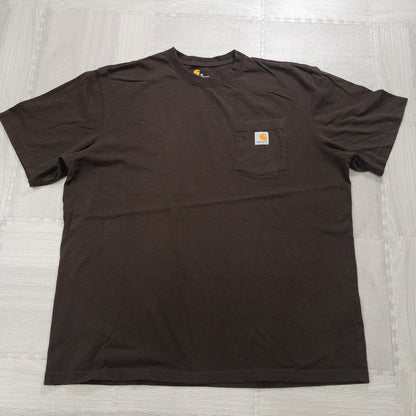 Used Carhartt T-shirts, 12-pack (S-XXL), pre-washed, bulk sale. 