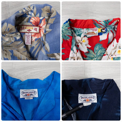 古着卸 現物まとめ売り 洗濯済み ブランドミックス 半袖シャツ アロハシャツ 20枚セット (S-XL)