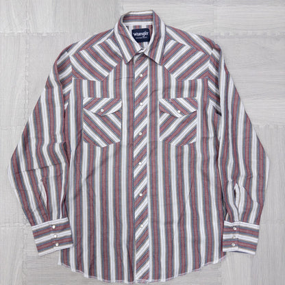 Used clothing wholesale, bulk sale, washed, mixed-brand striped shirts, 11-piece set (M-XXXL), Izod, Wrangler, etc. 