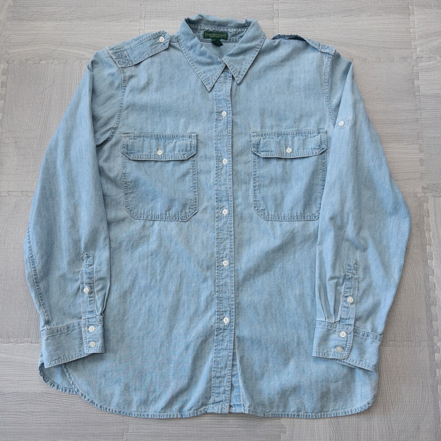 Used clothing wholesale bulk sale, washed, mixed-brand denim shirts, 10-pack (M-XL), including Levi's, Marlboro, etc. 