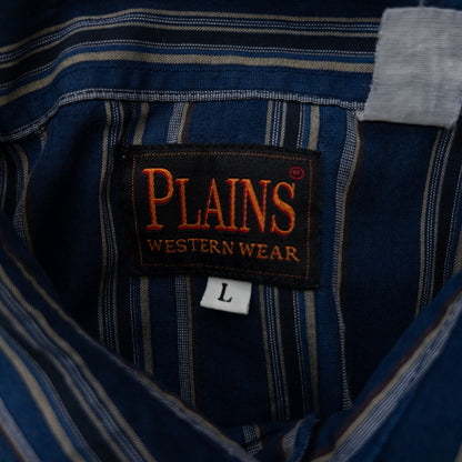 Used clothing wholesale, bulk sale, washed, mixed-brand long-sleeve western shirts, 15-piece set (M-XL), including Wrangler and Woolrich styles. 
