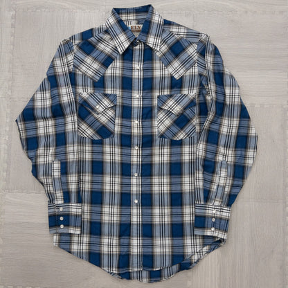 Wholesale Used Clothing, Mixed Brands, Long Sleeve Western Shirts, 15-Piece Set (S-XXXL), Wrangler, Woolrich, etc. 