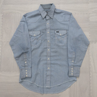 Wholesale Used Clothing, Mixed Brands, Long Sleeve Western Shirts, 15-Piece Set (S-XXXL), Wrangler, Woolrich, etc. 