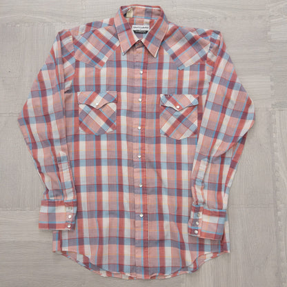 Wholesale Used Clothing, Mixed Brands, Long Sleeve Western Shirts, 15-Piece Set (S-XXXL), Wrangler, Woolrich, etc. 