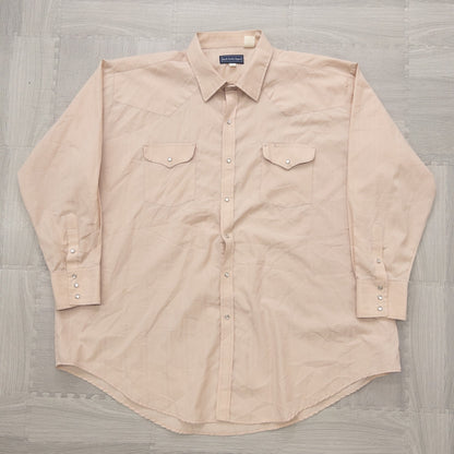 Wholesale Used Clothing, Mixed Brands, Long Sleeve Western Shirts, 15-Piece Set (S-XXXL), Wrangler, Woolrich, etc. 