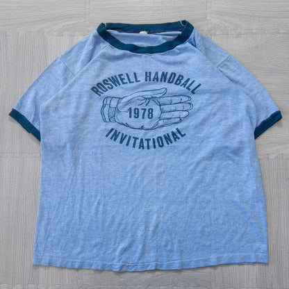Used clothing wholesale bulk sale: Washed vintage Ringer T-shirts, 14-piece set (S-XL) 