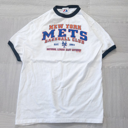 Used clothing wholesale bulk sale: Washed vintage Ringer T-shirts, 14-piece set (S-XL) 