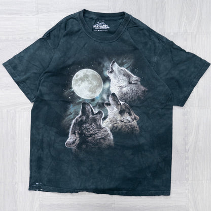 Used clothing wholesale bulk sale, washed mountain t-shirts, 12-count (L-XXXL) 