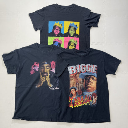 古着卸 現物まとめ売り 洗濯済み ヒップホップアーティスト Tシャツ 12枚セット(S-XXL)