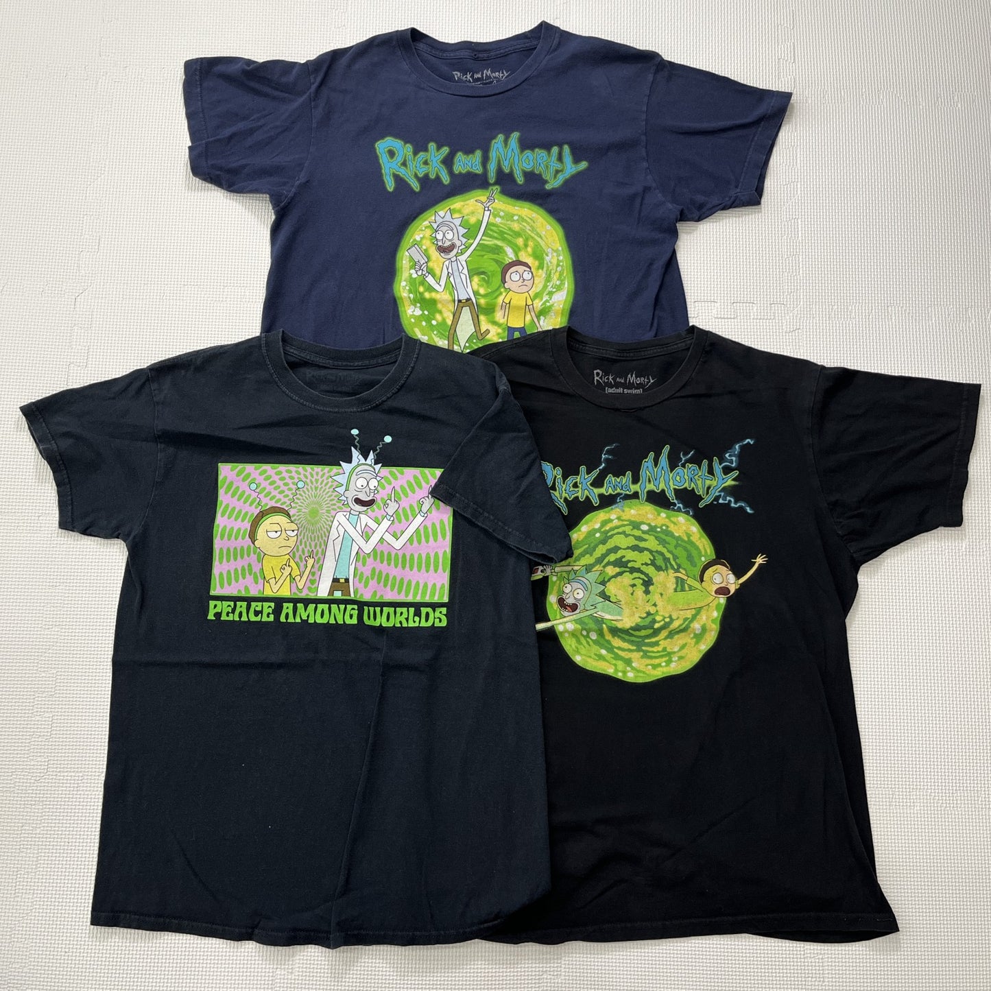 古着卸 現物まとめ売り 洗濯済み USアニメキャラ 半袖Tシャツ 10枚セット(S-XL)