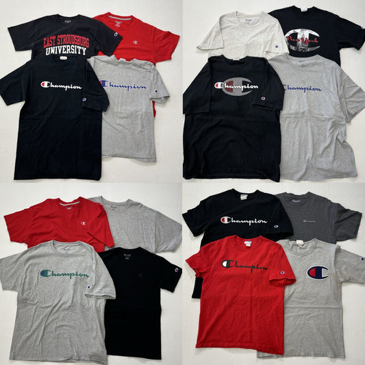 Used clothing wholesale, bulk sale, washed Champion short-sleeve T-shirts, 16-count (S-XXXL)