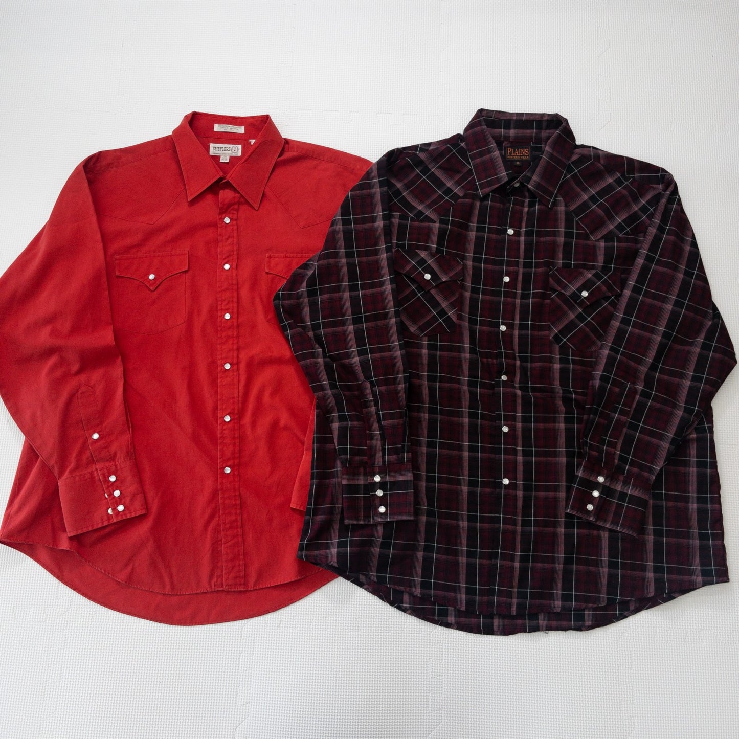 古着卸 現物まとめ売り 洗濯済み ウエスタンシャツ 長袖シャツ  8枚セット(S-XL)
