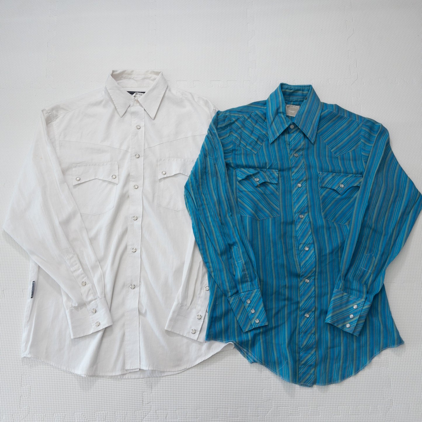 古着卸 現物まとめ売り 洗濯済み ウエスタンシャツ 長袖シャツ  8枚セット(S-XL)