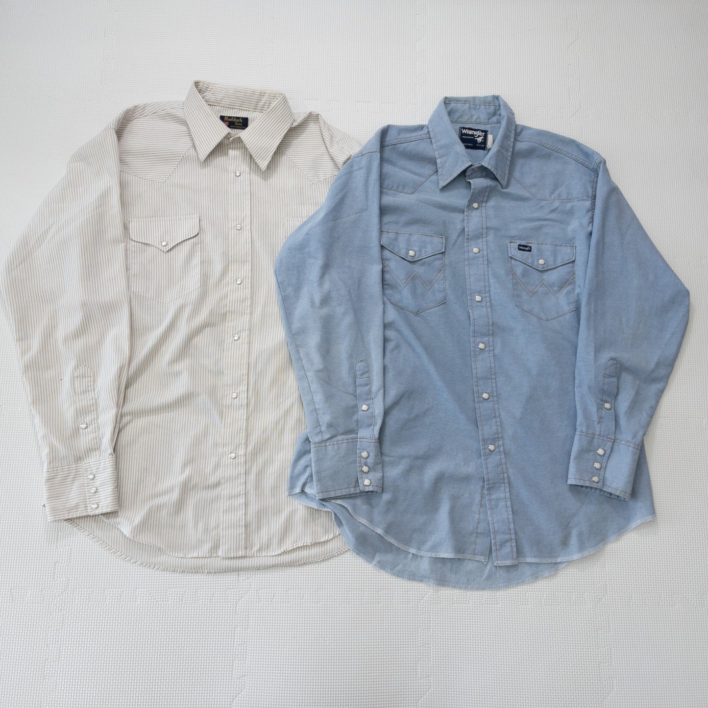 古着卸 現物まとめ売り 洗濯済み ウエスタンシャツ 長袖シャツ  8枚セット(S-XL)