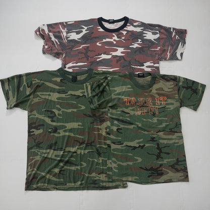 古着卸 現物まとめ売り 洗濯済み 迷彩Tシャツ 10枚セット(S-XXXL)